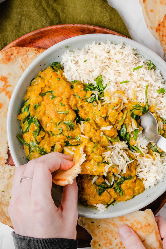 Postpartum Recipe | Coconut Dahl with Spinach