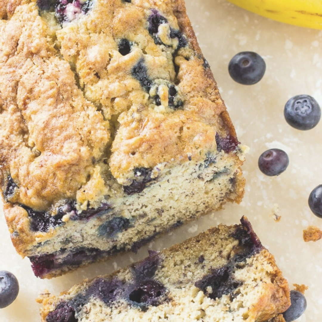 Postpartum Recipe  | Blueberry Banana Loaf