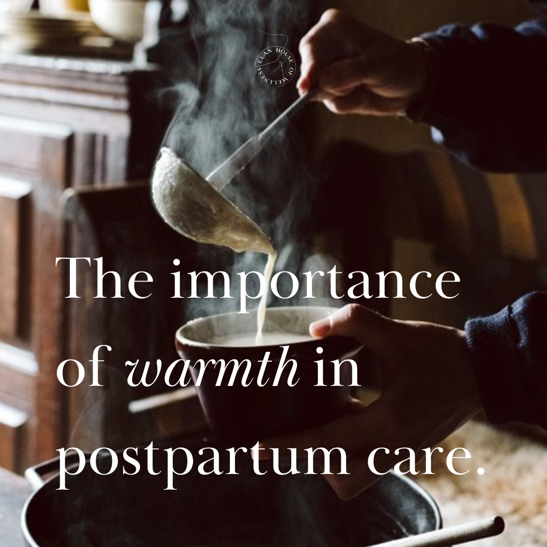 The importance of warmth in Postpartum Care.