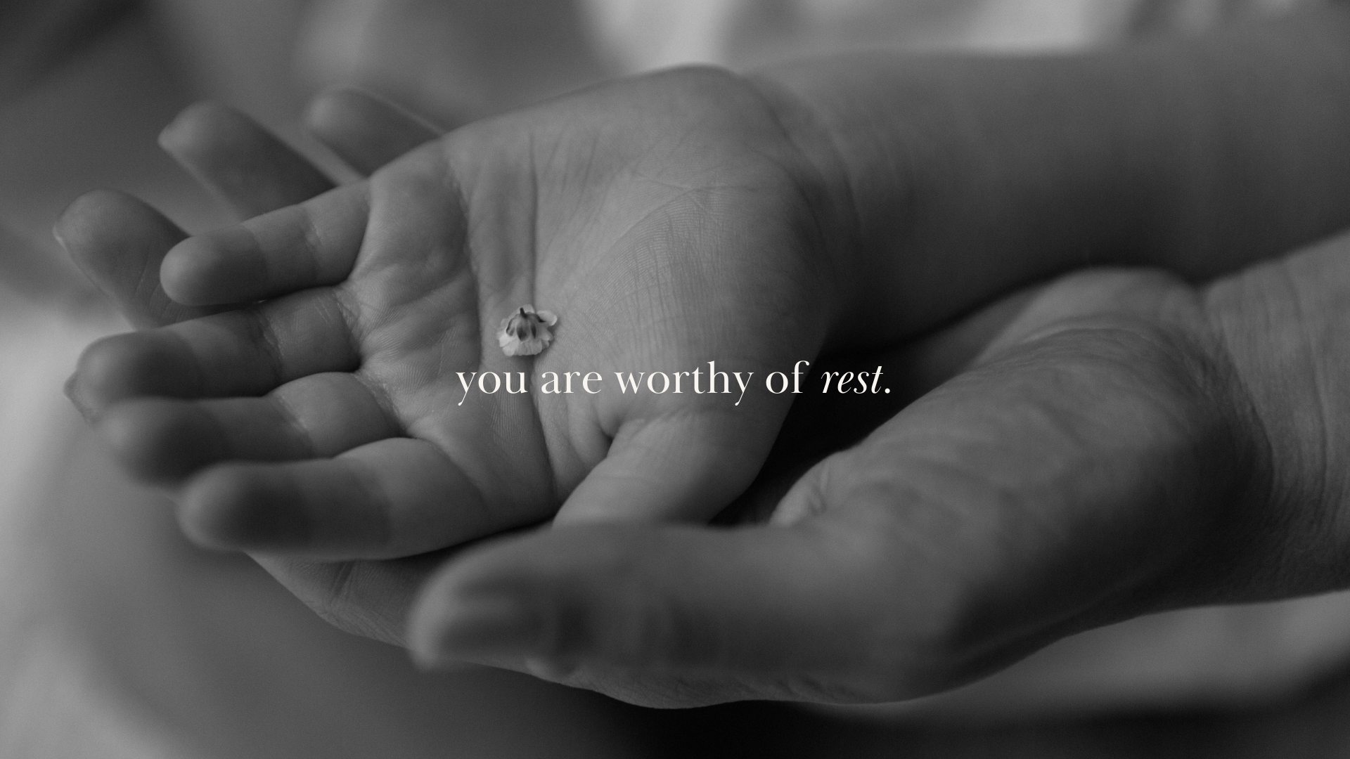 Load video: You are worthy of Rest