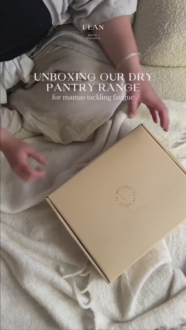 N O U R I SH • Unbox our Ultimate Dry Pantry Range with this mama 🤍

This bundle has our six dry pantry mixes. They are hand-packed and locally made products to nourish your postpartum journey. This package will provide you with warming meals and convenient snacks to keep your energy levels up whilst you meet the demands of recovery and being a new mother...

✨ 1 x Nepalese Rice Pudding
✨ 1 x Black Rice Chia Pudding
✨ 1 x Buckwheat Pancakes
✨ 1 x Dark Chocolate Buckwheat Banana Bread
✨ 1 x Golden Kitchari
