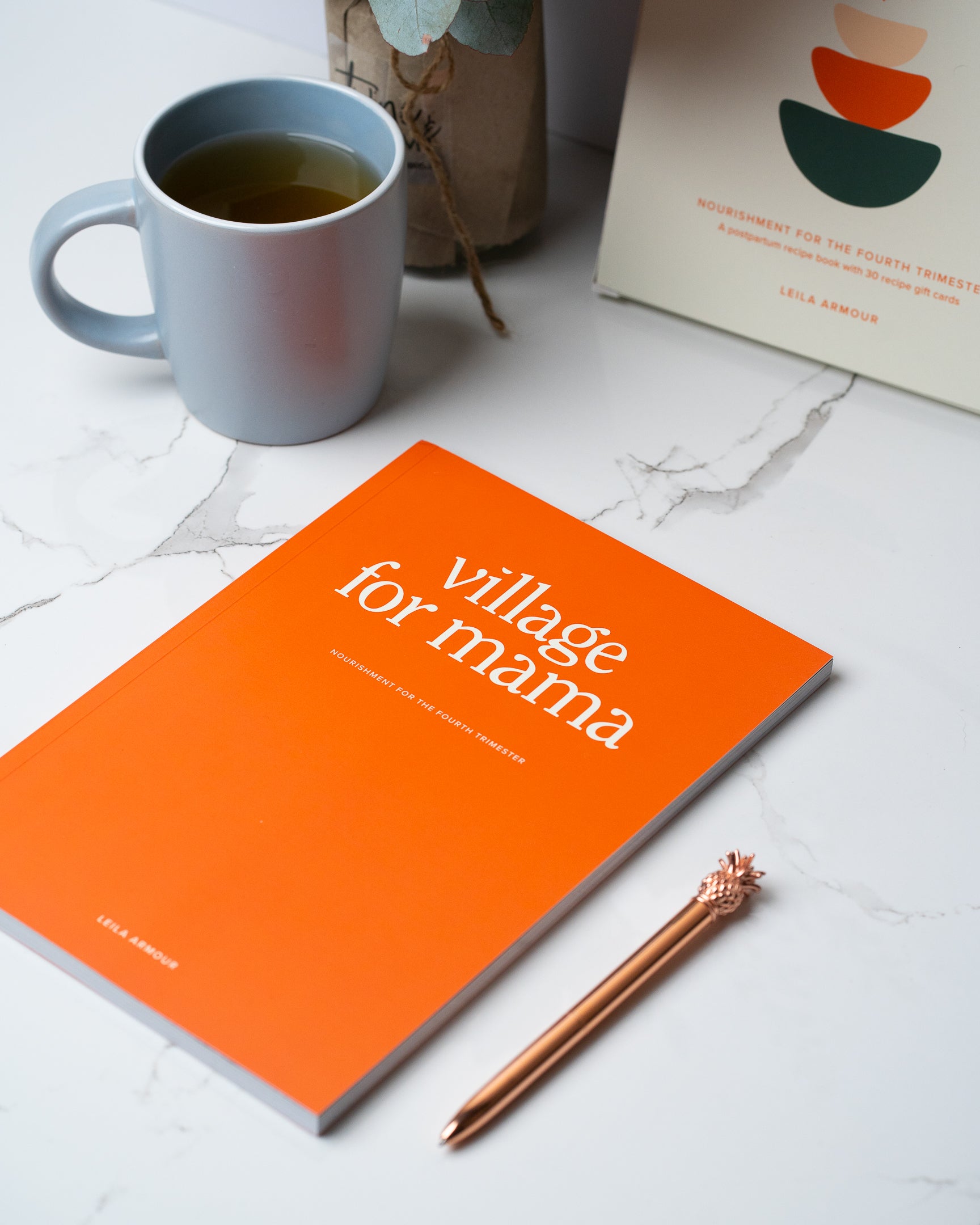 Postpartum Recipe Book with Gift Cards by Village for Mama edition 1