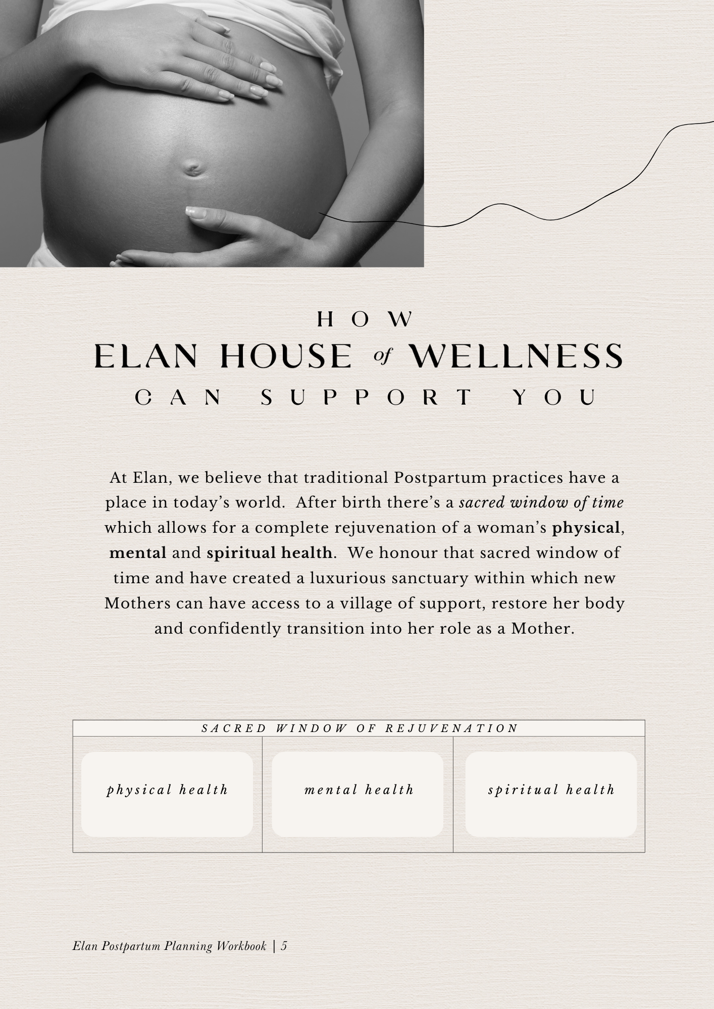 Elan Postpartum Planning Workbook e-book